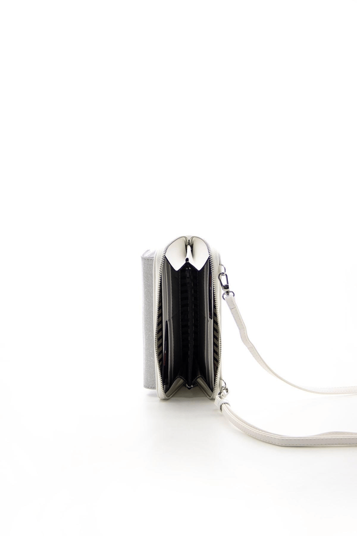 Silver & Polo SP921 Kadın Telefon Çantası Celebrty Gümüş-Beyaz