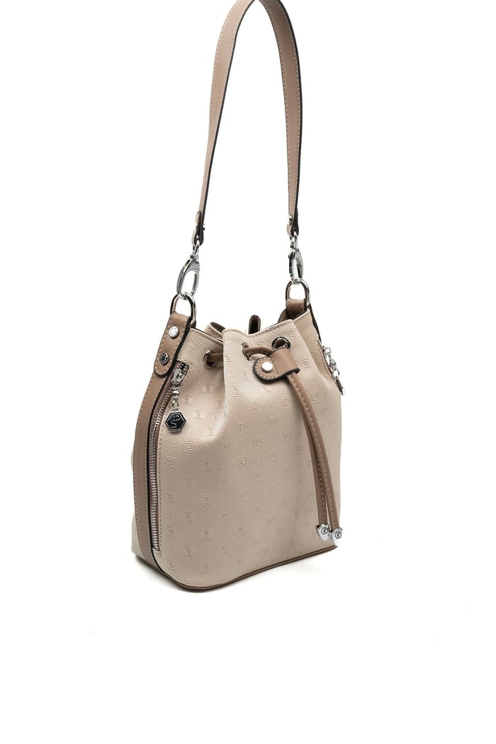 Silver & Polo SP1137 Kadın Omuz Çantası Fashion Bej-Latte