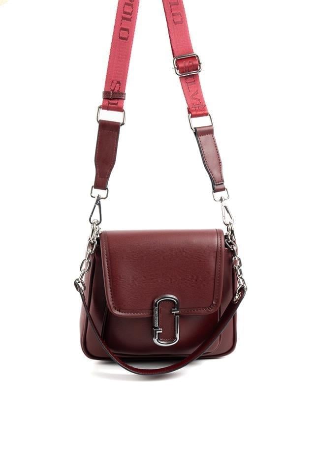 Silver & Polo SP1147 Kadın Omuz Çantası Düz Bordo