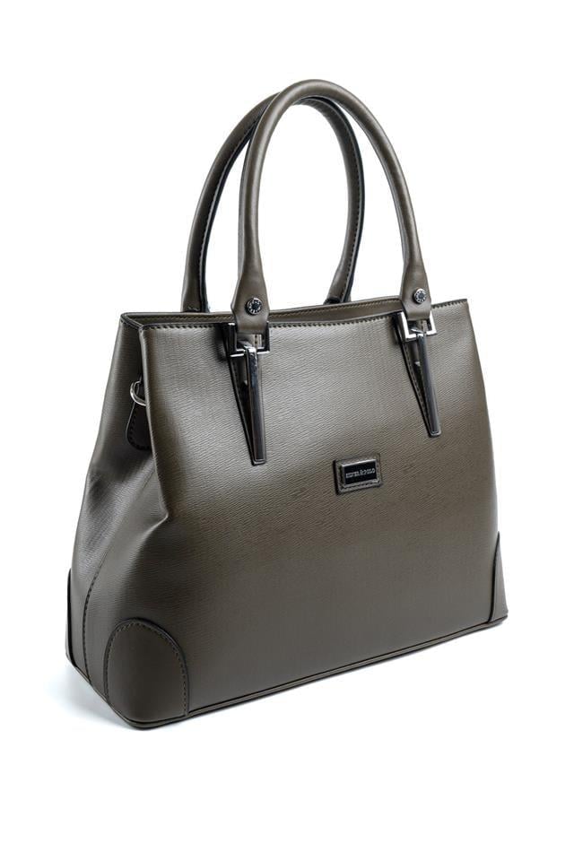 Silver & Polo SP667 Kadın El Çantası Düz Zeytuni