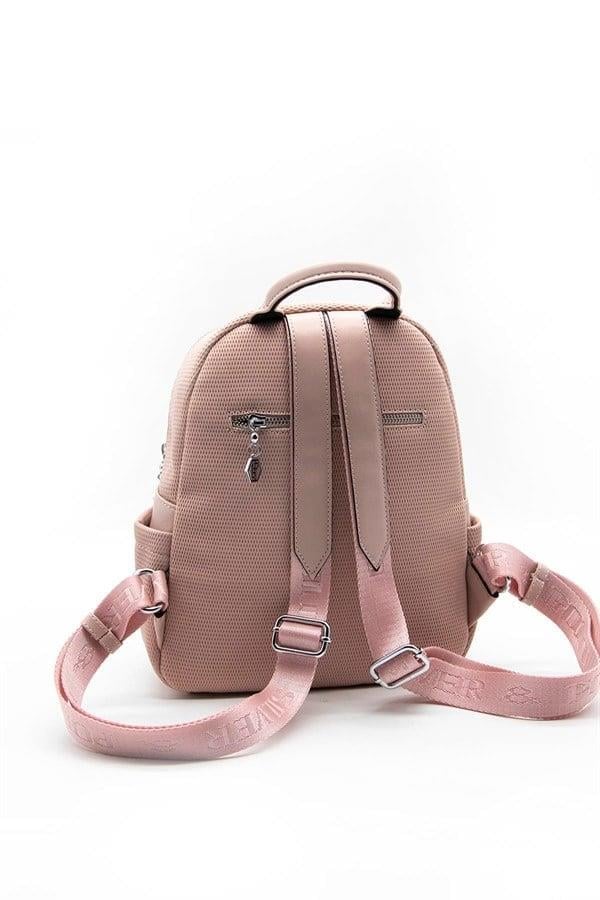 Silver Polo Pink - Pink Petek Kadın Sırt Çantası SP906