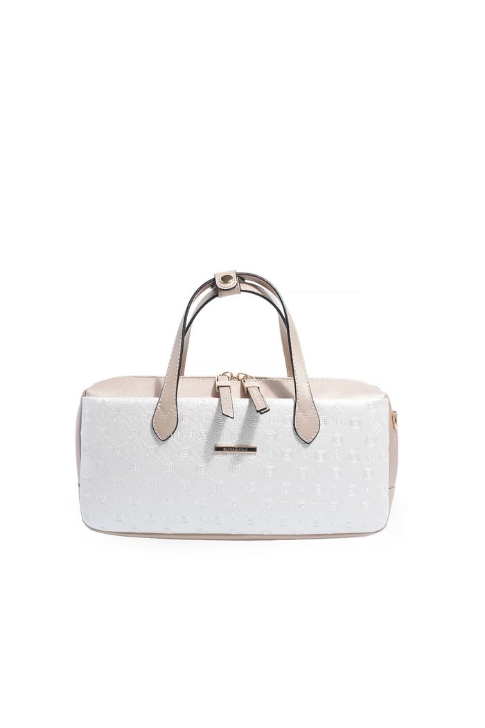 Silver & Polo SP1276 Kadın El Çantası Logolu Sedef-S.Nut