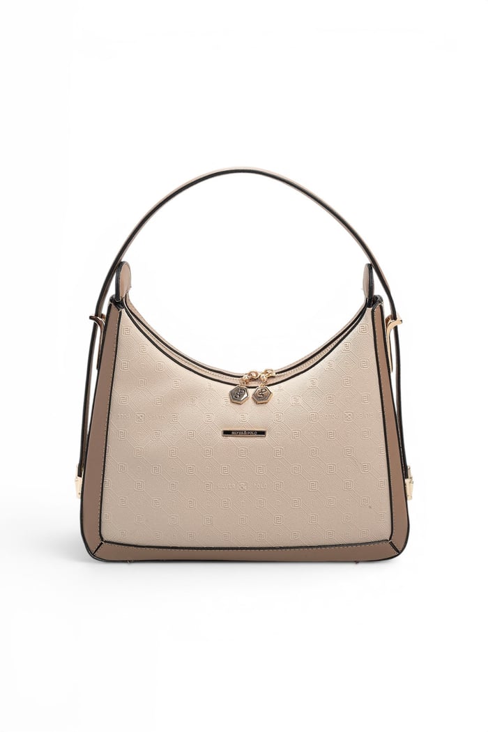 Silver Polo Bej - Latte Fashion Kadın Omuz Çantası SP1187