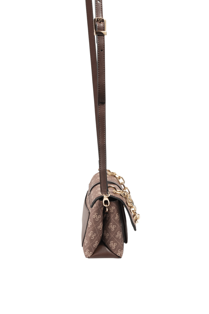 Silver Polo Kahve - Kahve Monogram Kadın Çapraz Çanta SP1148