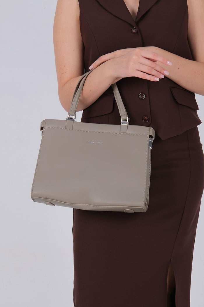 Silver & Polo SP1237 Kadın El Çantası  Bej