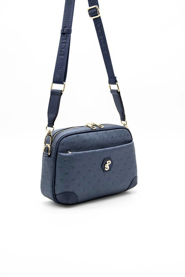 Silver & Polo SP1094 Kadın Çapraz Çanta Logolu Lacivert