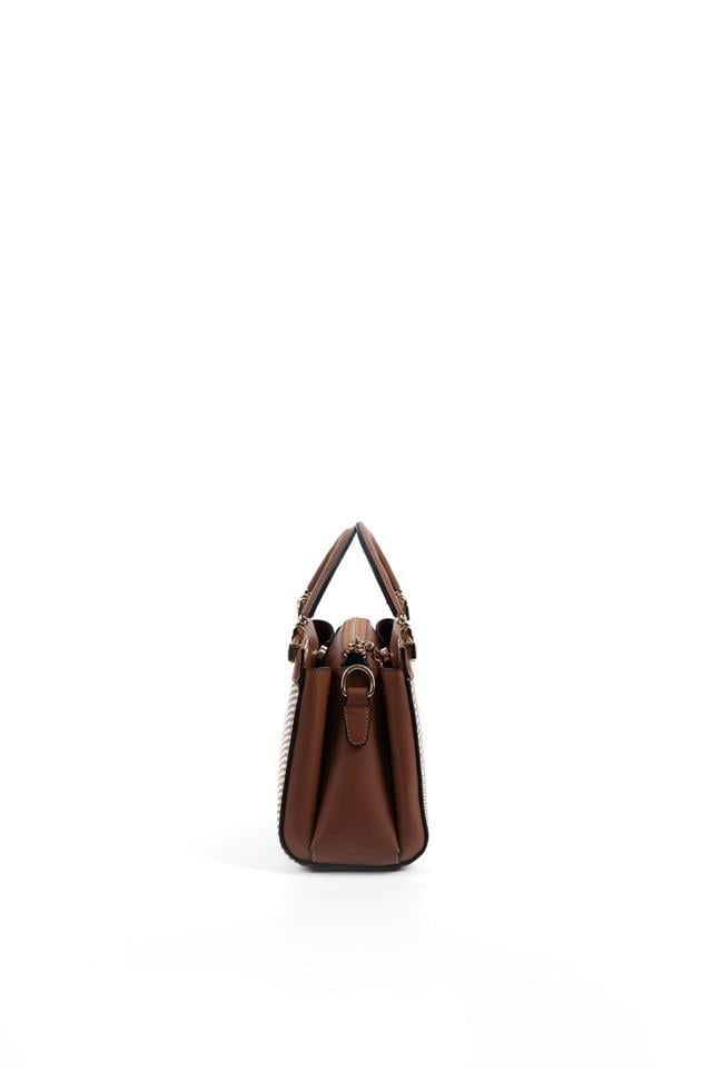 Silver & Polo SP1193 Kadın El Çantası Hasır Bej-Taba