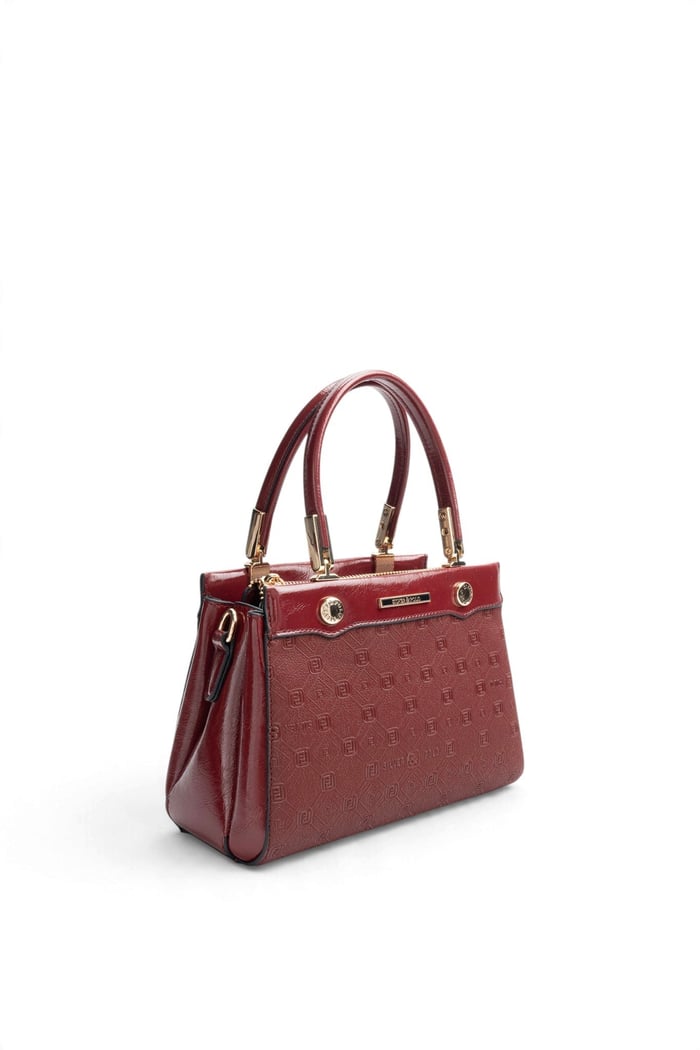 Silver Polo Bordo - 333 Nomy Bordo Fashion Kadın El Çantası SP1292