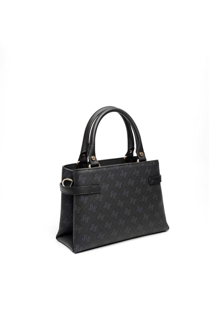 Silver & Polo SP1149 Kadın El Çantası Monogram Siyah