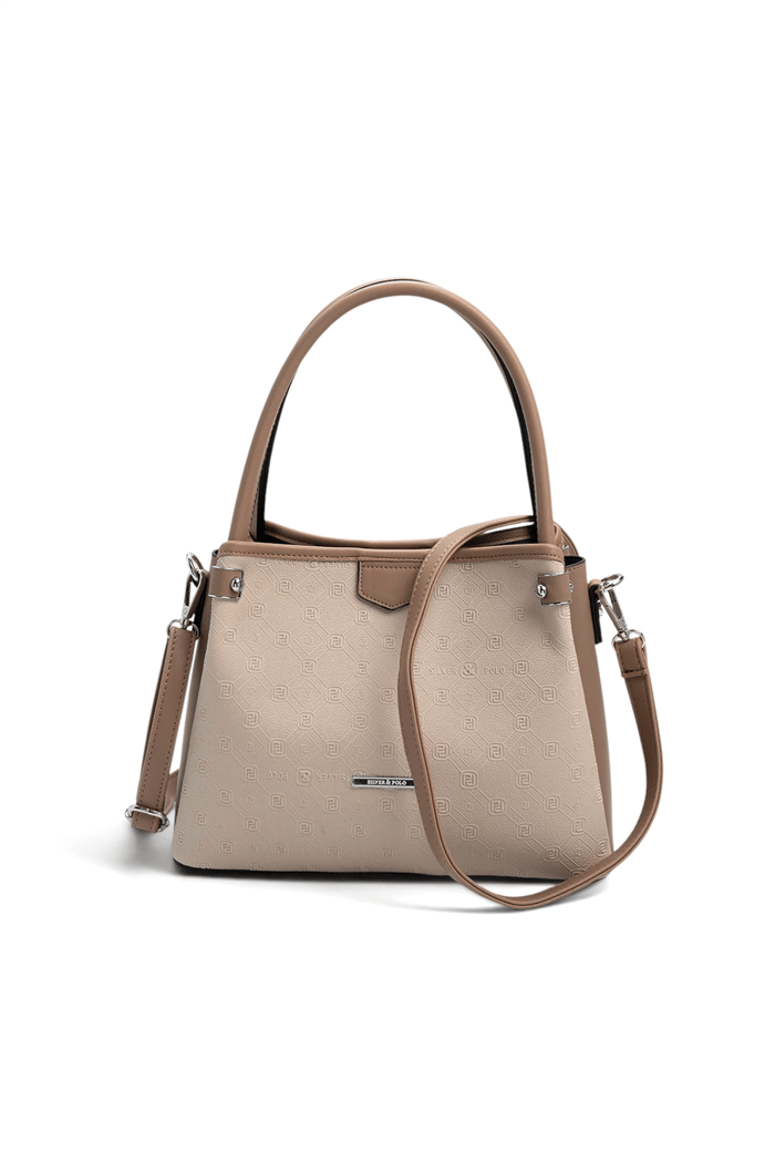 Silver & Polo SP1254 Kadın El Çantası Fashion Bej-Latte