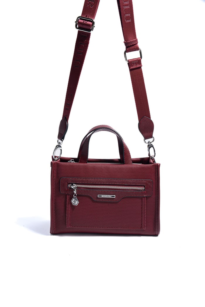 Silver & Polo SP1271 Kadın El Çantası Petek Bordo