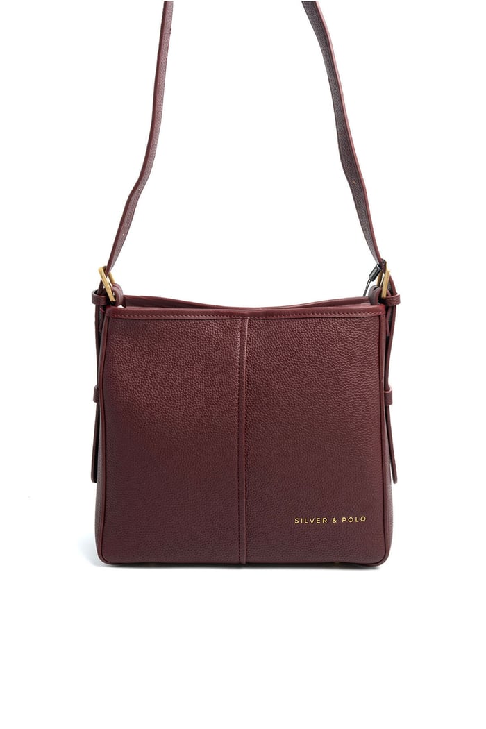 Silver Polo Bordo - Bordo Mini Rolax Kadın Omuz Çantası SP1249