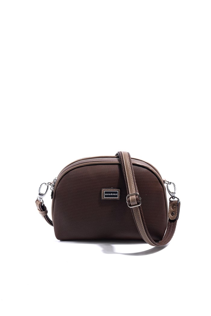 Silver & Polo SP765 Kadın Çapraz Çanta Petek Kahve-Vizon