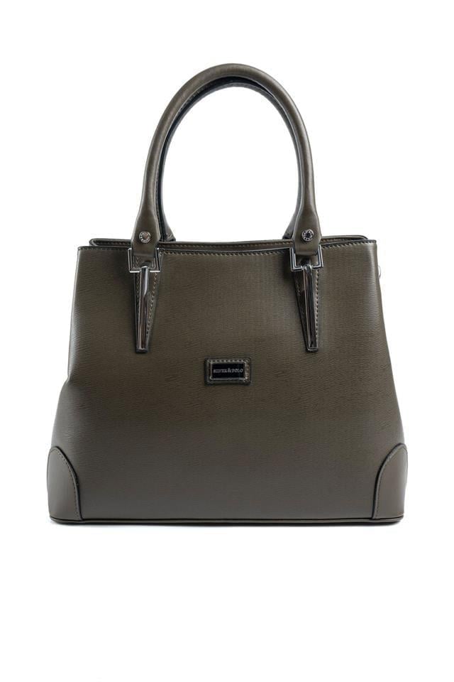 Silver & Polo SP667 Kadın El Çantası Düz Zeytuni