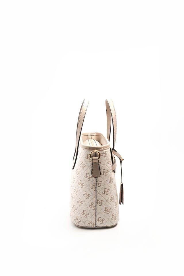 Silver & Polo SP1185 Kadın El Çantası Monogram Bej-Kum
