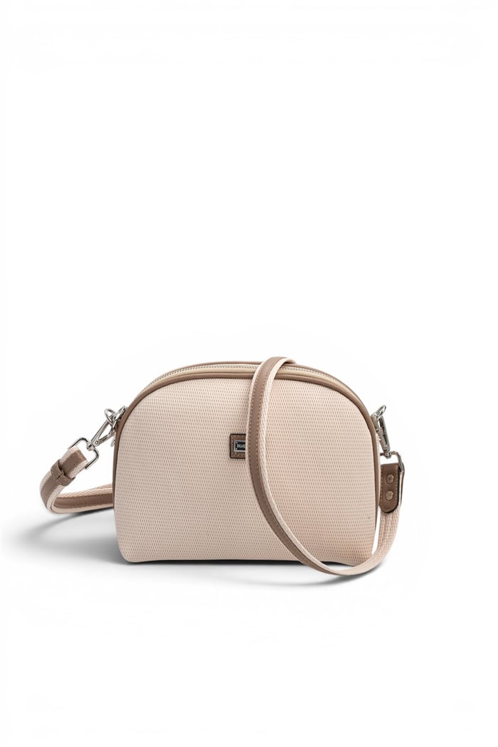 Silver & Polo SP765 Kadın Çapraz Çanta Petek Bej-Latte