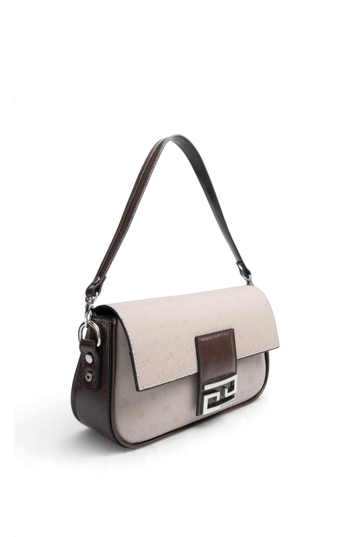 Silver Polo Vizon - 517 Nomy A.Kahve Fashion Kadın Omuz Çantası SP1179