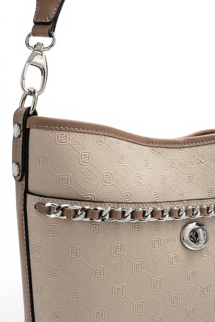 Silver Polo Bej - Latte Fashion Kadın Omuz Çantası SP1284