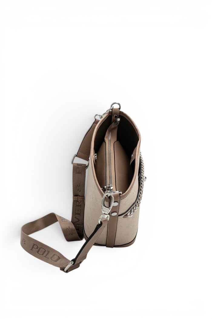 Silver Polo Bej - Latte Fashion Kadın Omuz Çantası SP1284