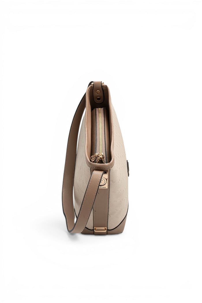 Silver Polo Bej - Latte Fashion Kadın Omuz Çantası SP1286