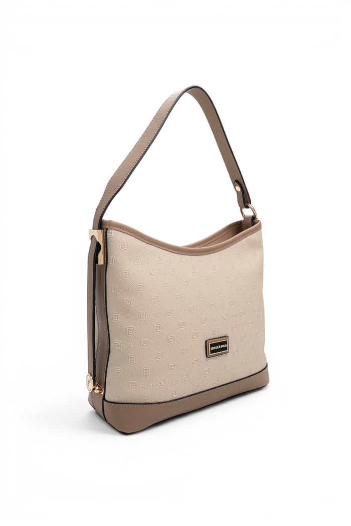 Silver Polo Bej - Latte Fashion Kadın Omuz Çantası SP1286