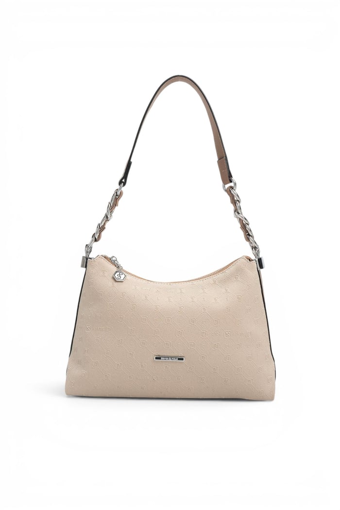 Silver Polo Bej - Latte Fashion Kadın Omuz Çantası SP1290