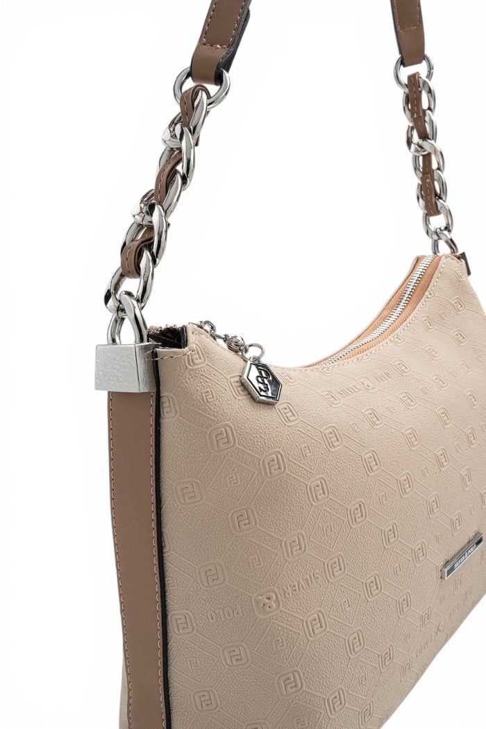 Silver Polo Bej - Latte Fashion Kadın Omuz Çantası SP1290