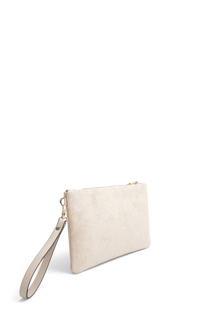Silver Polo Bej - Kum Süet Kadın Portföy ve Clutch El Çantası SP1250
