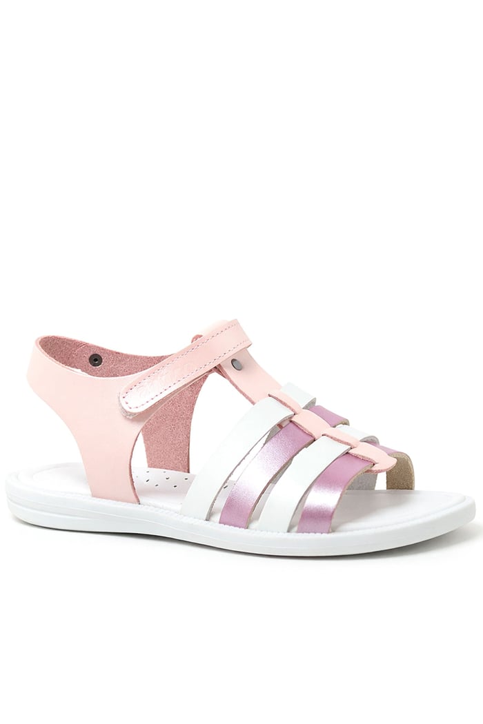 Artico Bellini Genuine Leather Vaketa Powder Pink Girls Sandals
