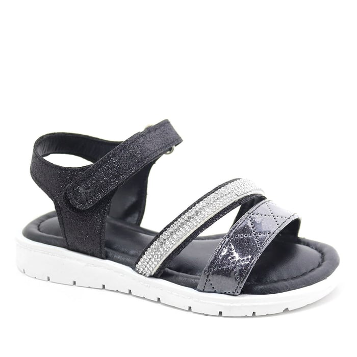 Artico Noumea Black Gray Girls` Sandals