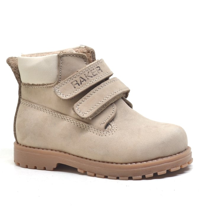 Rakerplus Real Leather Mink Color Neson Unisex Baby Boots
