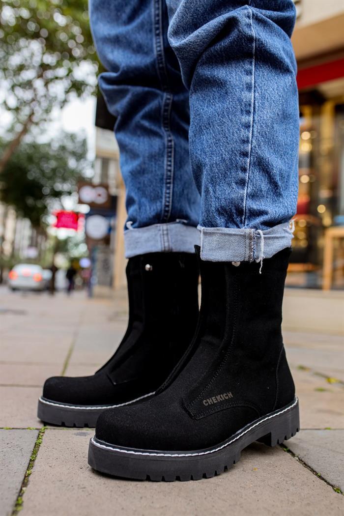 CH027 SST Black Quebec Men's Boots