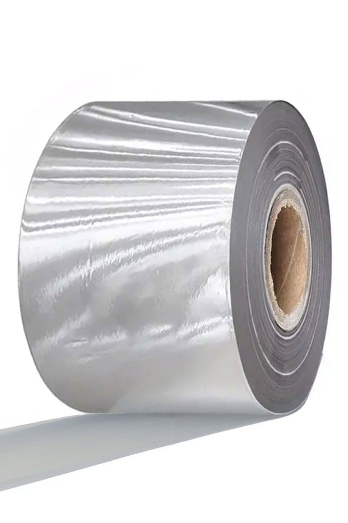 Gümüş Yaldızlı 40 MM Sıcak Damgalama Folyo Kağıdı B-0073-G-40