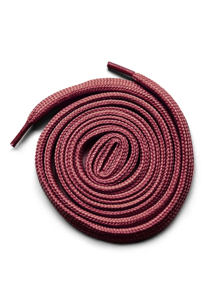 Bordo 1 cm Kalınlığında 1 Çift Yassı Spor Ayakkabı Bağcığı