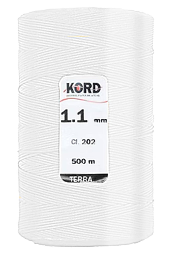 Kord Beyaz 1.1 mm 500 m Mumlu El Saracı ve Dikiş İpi