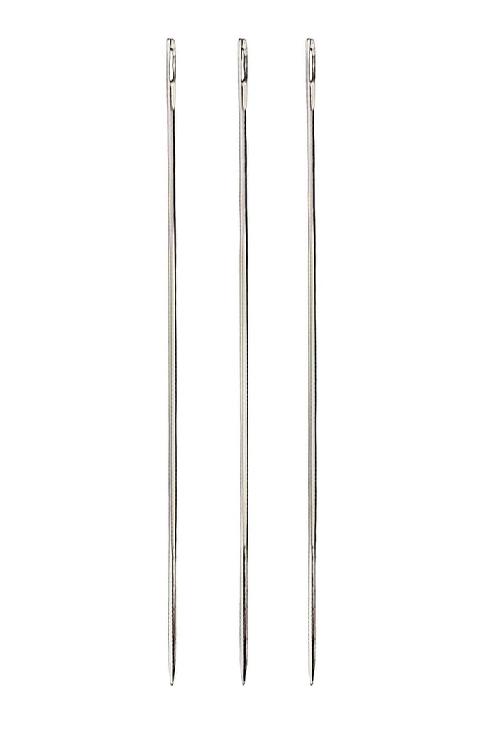 4 No 1,3 mm 15 Cm Uzun 3 Adet Çuvaldız Saraç El Dikiş İğnesi