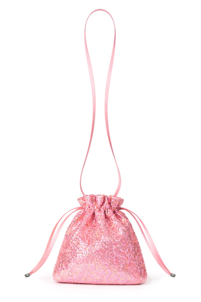 Pembe Işıltılı Payetli Kız Çocuk Mini Çanta