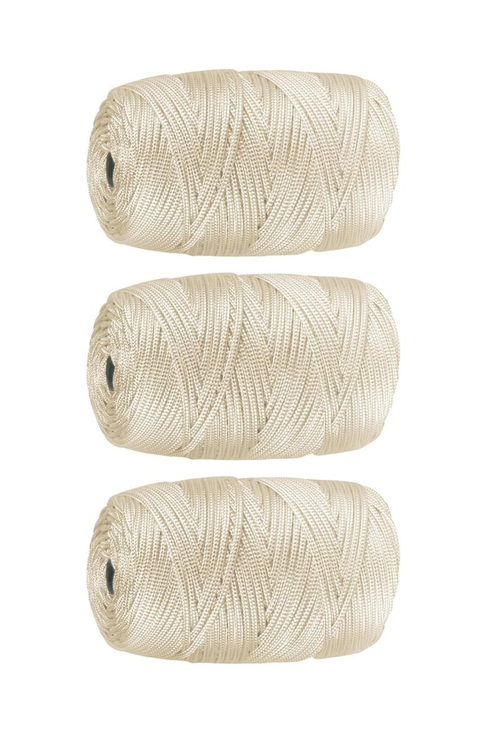 Krem 2 MM Parlak Sentetik Polyester 300 M Makrome İplik