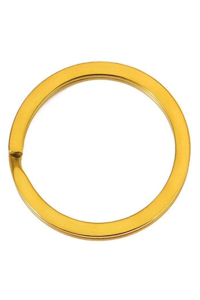 30 Adet Altın Renk 3 cm Metal Anahtarlık Halkası