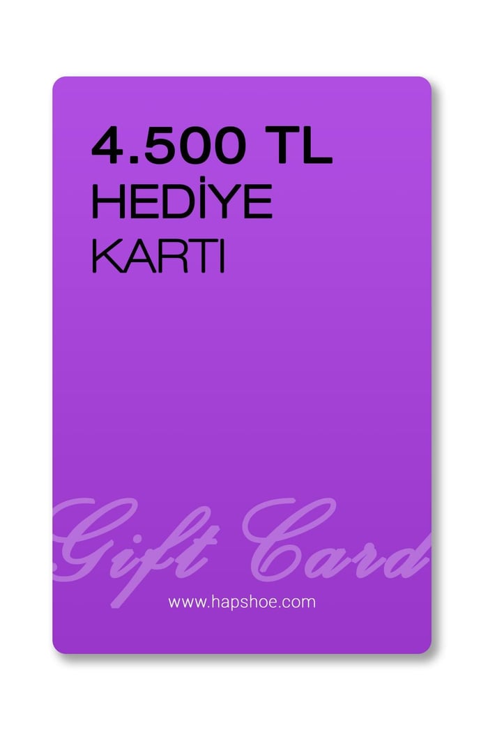 Hediye Kartı 4.500 TL (Basılı) HDY-KRT-4500