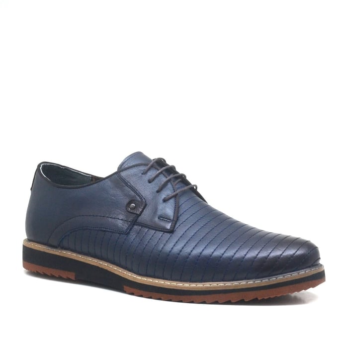 Izderi lBig Size Navy Blue Genuine Leather Casual Men's Shoes