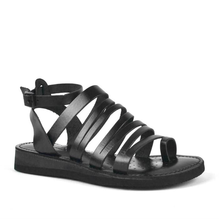 Genuine Leather Bodrum Sandals Black Women
