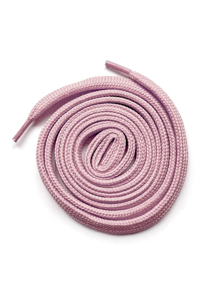 1 Pair of Flat Sports Shoelaces, Powder Pink, 1 cm Thick