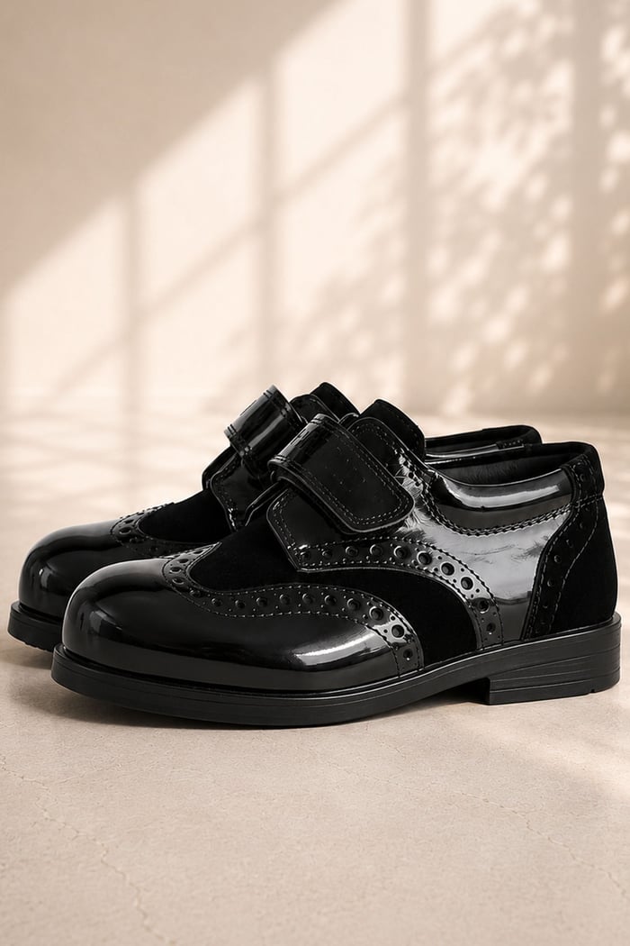 Rakerplus Titan Classic Patent Leather Black Baby Boy Shoes