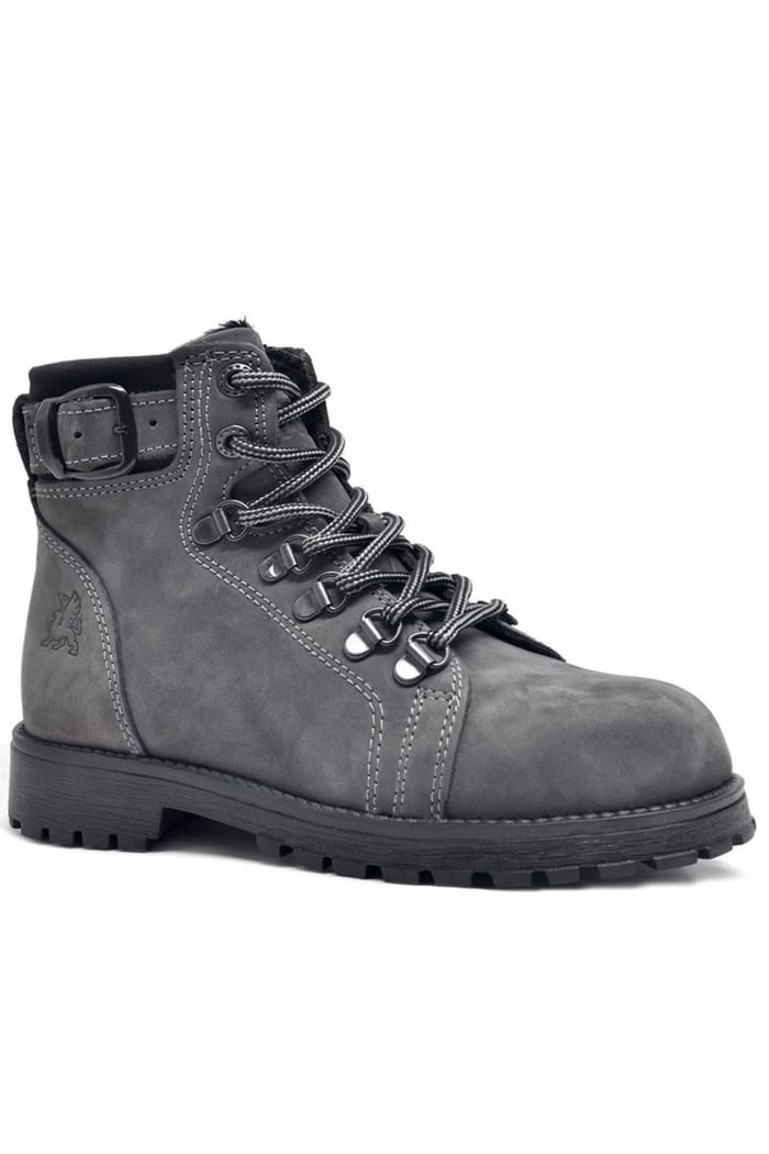 Rakerplus Griffon Hakiki Deri Fermuarlı Kışlık Unisex Çocuk Bot
