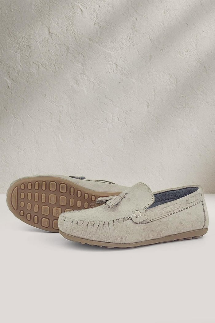 Rakerplus Nude Banded Boys Moccasins Shoes