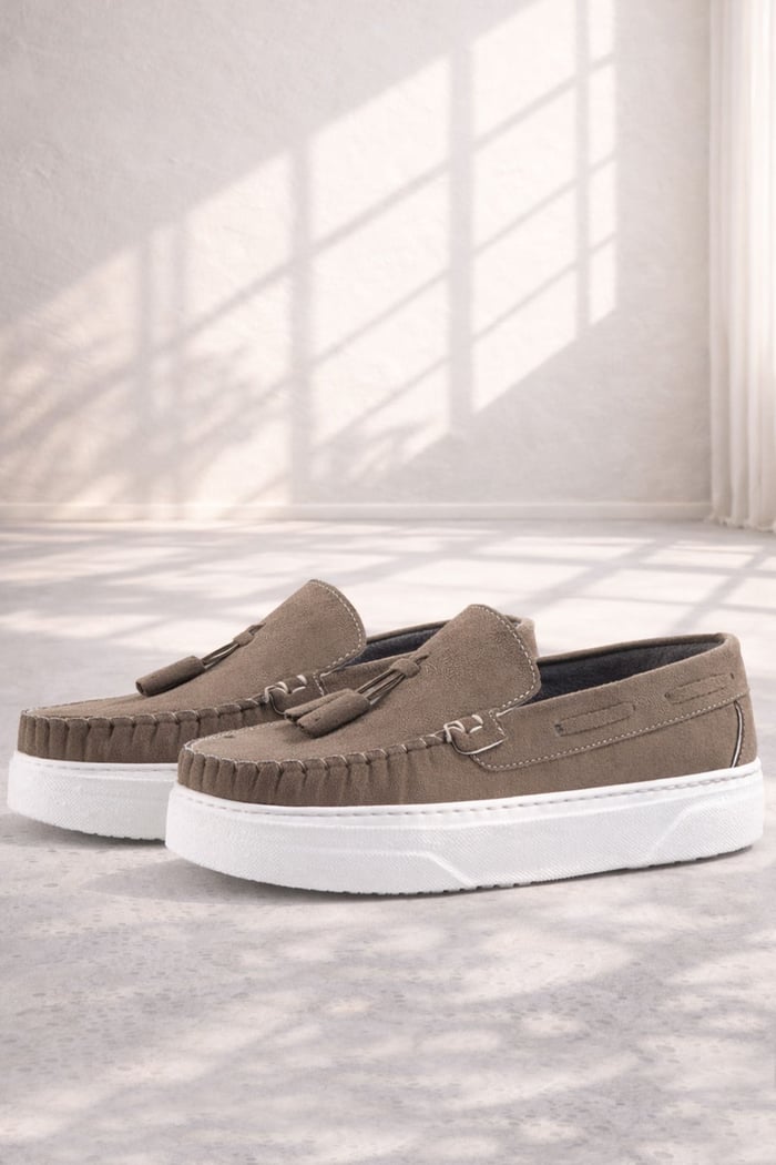 Rakerplus Sand-Colored Boys' Loafers