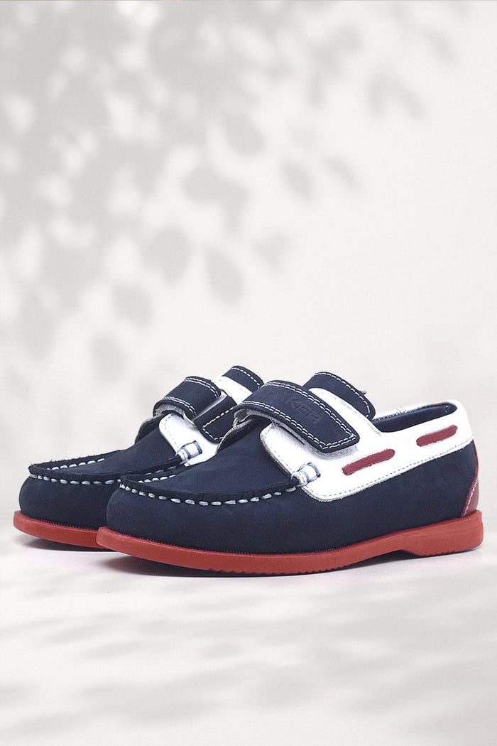 Rakerplus Simurg Genuine Leather Navy Blue Sports Boys' Shoes