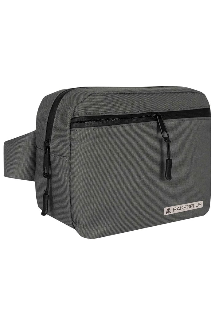 Rakerplus Gri Unisex Minimal 21x15x5 cm Bel ve Göğüs Çantası RC-0001-GR