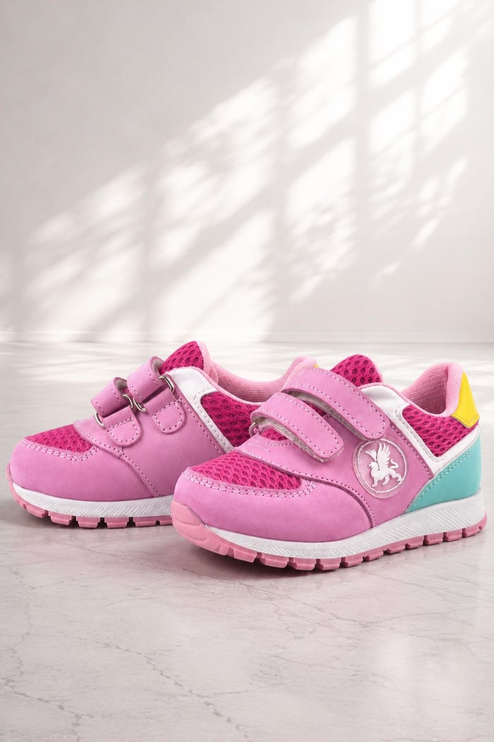 Rakerplus Genuine Leather Pink Sports Shoes Baby Girl